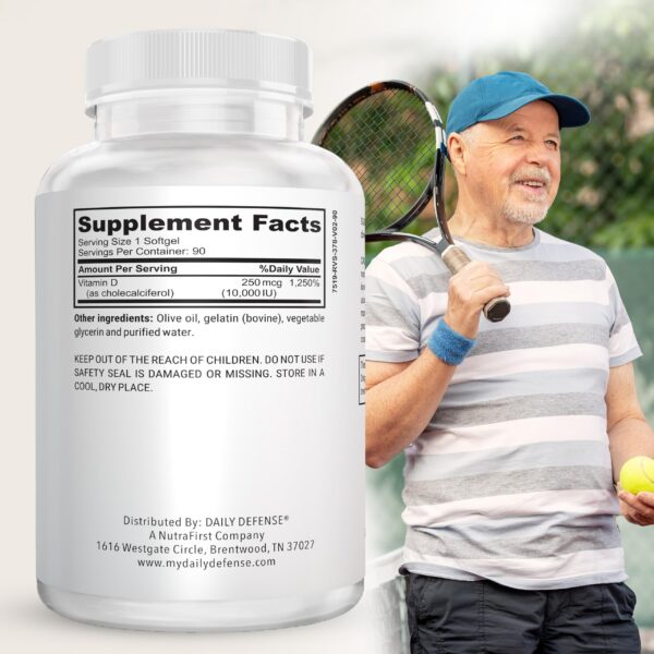 Paquete suplemento Daily Defense vitamina d3 10000 iu