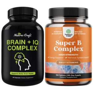 Paquete Suplemento Nootrópico y Complejo B Natures Craft