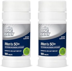 Paquete suplemento 21st Century One Daily Hombres 50+ 100 tabletas