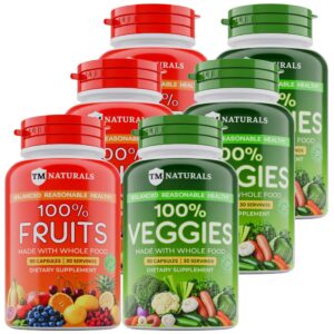 Version 1.0.0 Paquete suplemento TM NATURALS frutas verduras supergreens 540 cápsulas