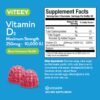Viteey gomitas vitamina D3 sabor baya detalle