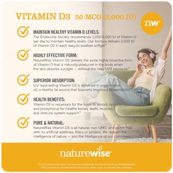 Frasco NatureWise D3 y B12