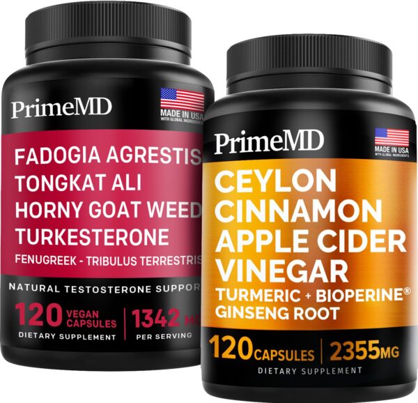 Version 1.0.0 Paquete suplementos canela Ceilán y fadogia Tongkat Ali PrimeMD