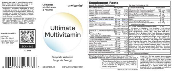 Frasco y tapa envitamin bundle