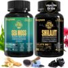 Paquete suplementos Geloo cápsulas Sea Moss y Shilajit para salud integral
