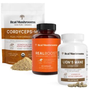 Paquete de suplementos de hongos Real Mushrooms