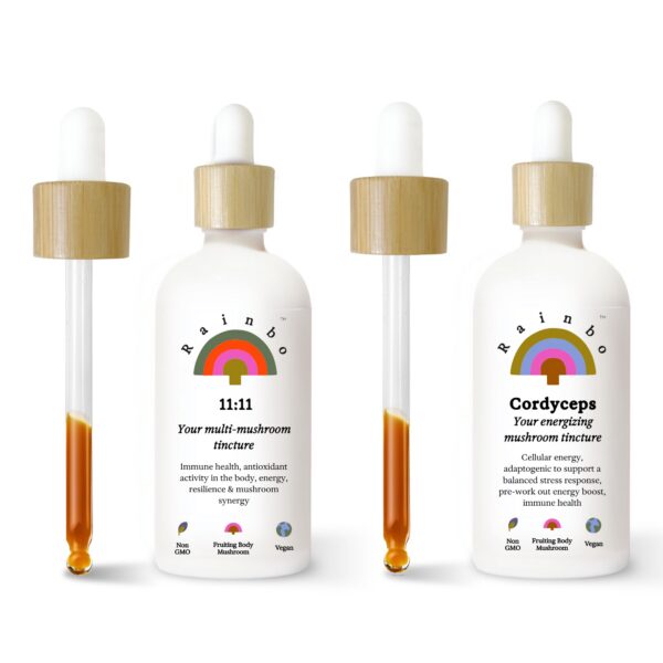 Version 1.0.0 Paquete de suplementos líquidos de hongos Rainbo