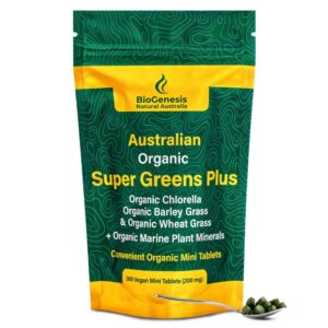 Paquete tabletas Biogenesis SuperGreens Plus 300 unidades