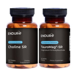 Paquete tabletas Endurance Products colina bitartrato y Tauromag SR