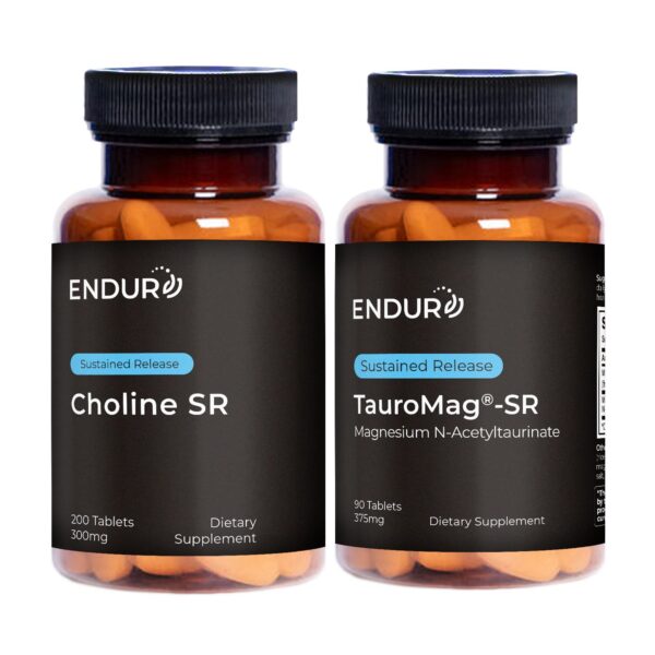 Paquete tabletas Endurance Products colina bitartrato y Tauromag SR
