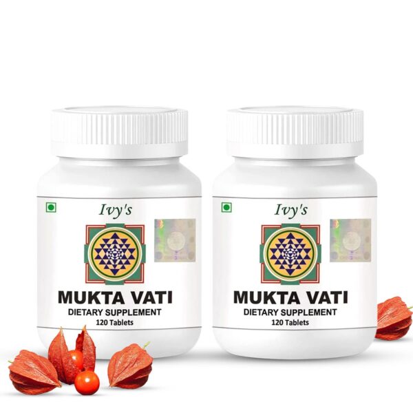 Paquete de tabletas herbales Ivy's Mukta Vati para salud cardíaca