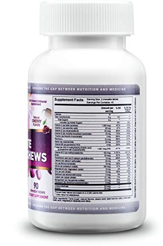 Paquete frontal tabletas masticables prenatales Nutri-Supreme Research