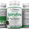 Paquete tabletas orgánicas BioOptimal chlorella y espirulina