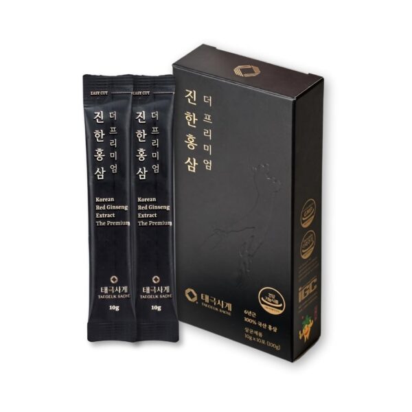 Paquete Taegeuk Sagye Ginseng rojo profundo premium 10 sobres