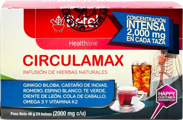 Paquete de té circulamax betel natural para mejorar circulación