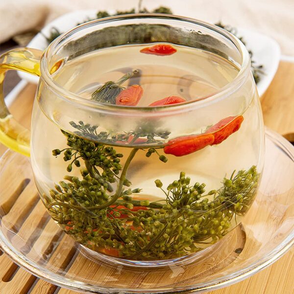 Version 1.0.0 Paquete de té de flor de ginseng natural 500g Montaña Changbai