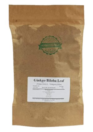 Paquete de té herbal hojas de Ginkgo Biloba Herba Organica 100g
