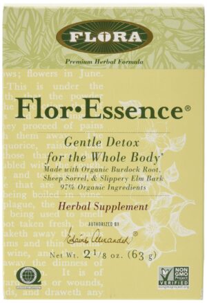 Version 1.0.0 Paquete de té seco FlorEssence detox de Flora color beige con verde