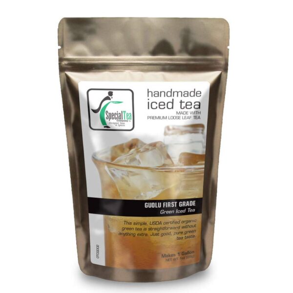 Paquete té verde orgánico Special Tea Guolu 1 oz para té helado