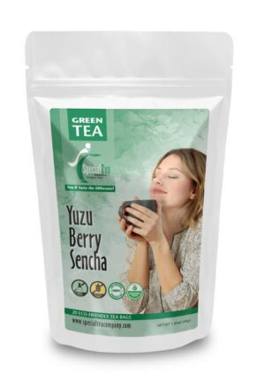 Version 1.0.0 Paquete de té verde Sencha Yuzu Berry 20 bolsitas