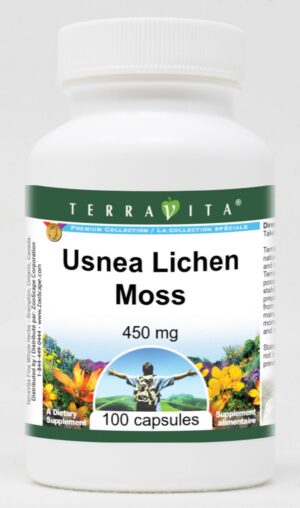 Paquete Terravita Usnea liquen musgo 100 cápsulas