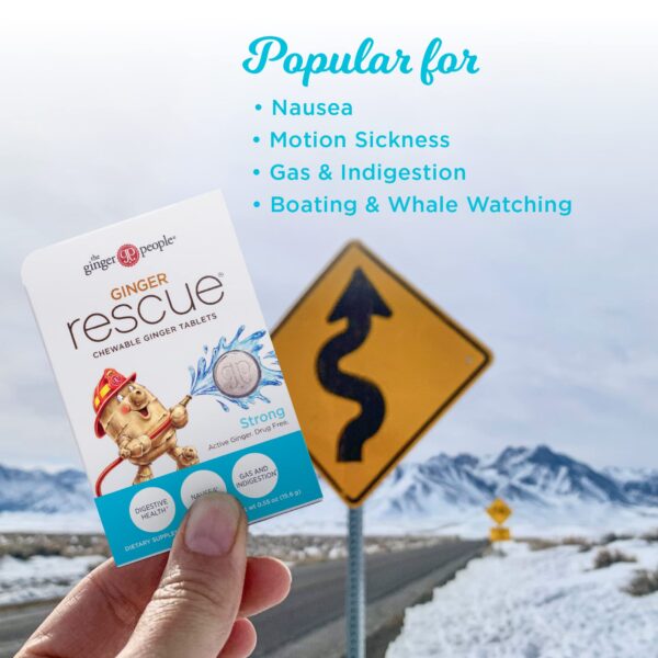 Paquete de The Ginger People Ginger Rescue tabletas para digestión saludable