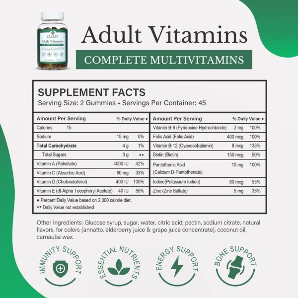 Version 1.0.0 Paquete de 3 multivitaminas Salaams Nutritionals
