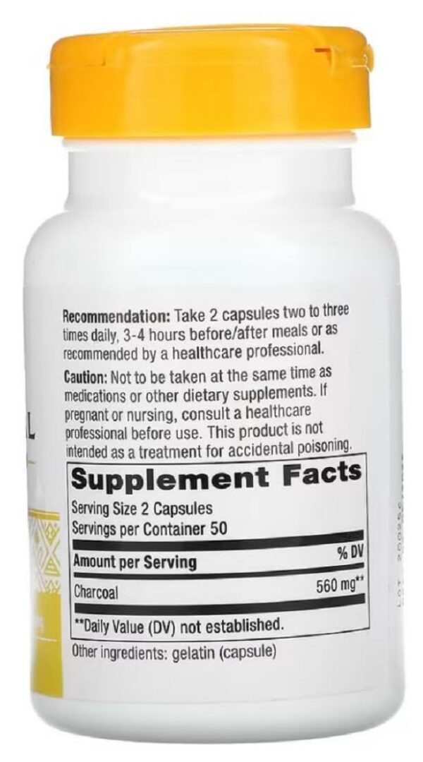 Paquete triple carbón activado Nature's Way para limpieza intestinal