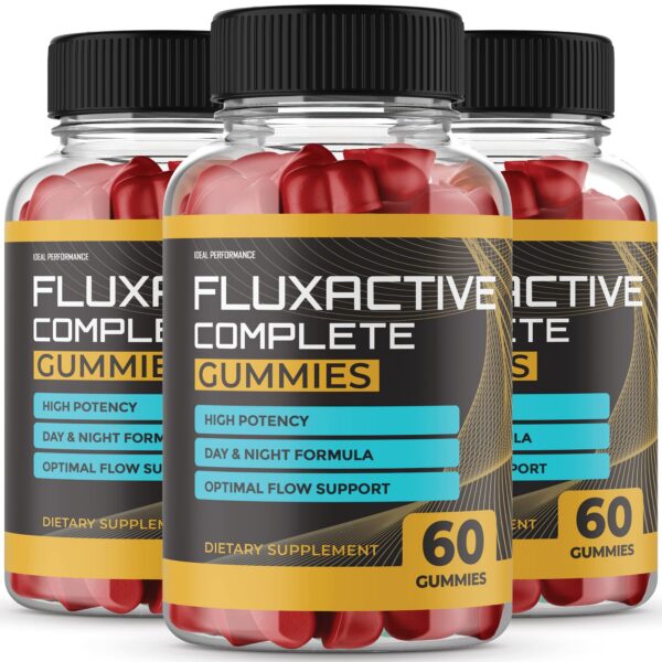 Paquete triple Fluxactive Complete Gummies 180 gomitas