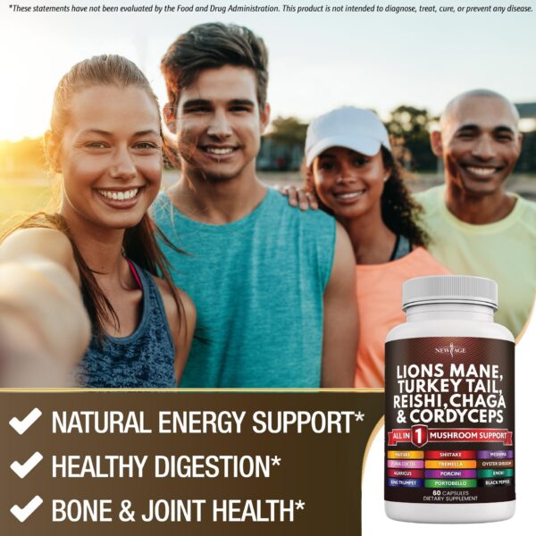 Ingredientes naturales del suplemento Melena de León NEW AGE