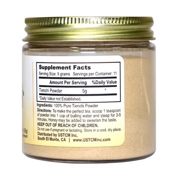 Paquete USTCM polvo de ginseng tienchi 2 onzas