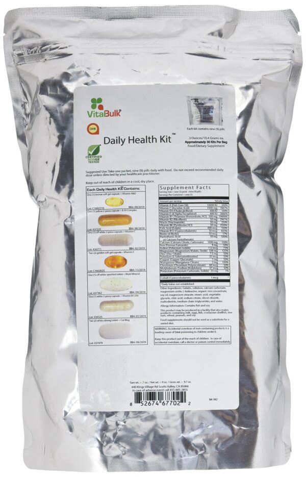 Paquete VitalBulk Daily Health con multivitaminas y minerales