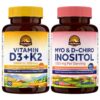 Paquete Vitalitown D3 K2 e Inositol para mujeres