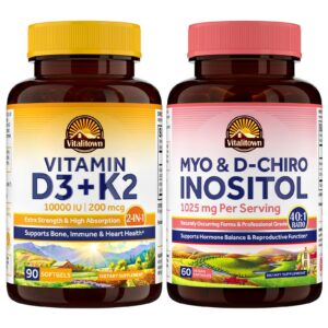 Version 1.0.0 Paquete Vitalitown D3 K2 e Inositol para mujeres