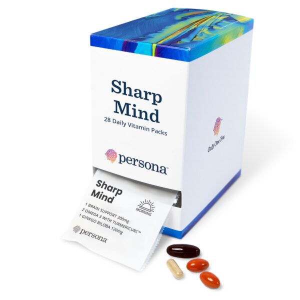 Paquete de vitaminas Sharp Mind Persona para enfoque mental 28 unidades