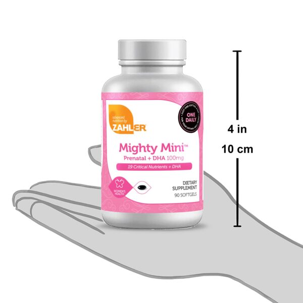 Paquete vitaminas Zahler Mighty Mini DHA y folato