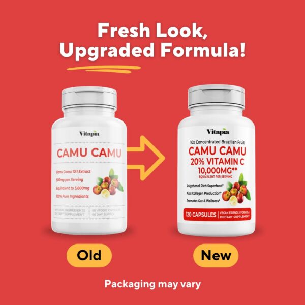 Paquete Vitapia Camu Camu vitamina C cápsulas orgánico