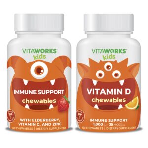 Paquete VitaWorks Kids Saúco Zinc Vitamina C y D3 masticables