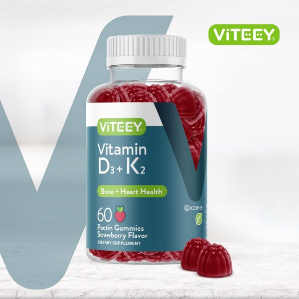 Paquete Viteey gominolas vitamina d3 k2 frasco