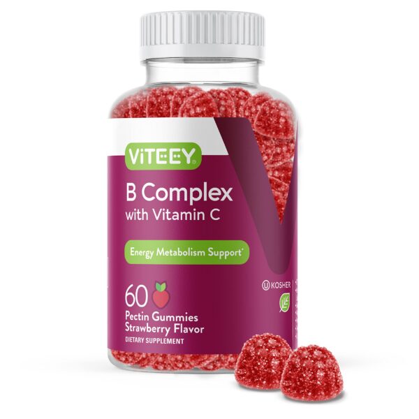 Paquete Viteey gomitas vitamina B 60 unidades sabor fresa