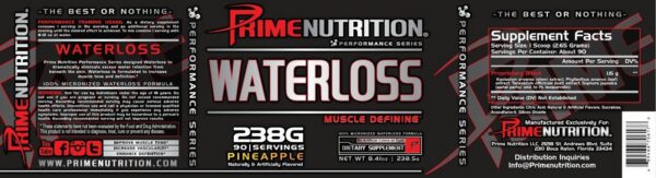 Paquete Water Loss diurético para definición muscular Prime Nutrition