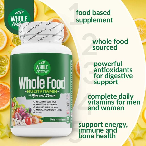 Version 1.0.0 Paquete Whole Nature multivitamínico 90 tabletas vegano