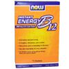 Paquetes de energía instantánea B-12 Now Foods