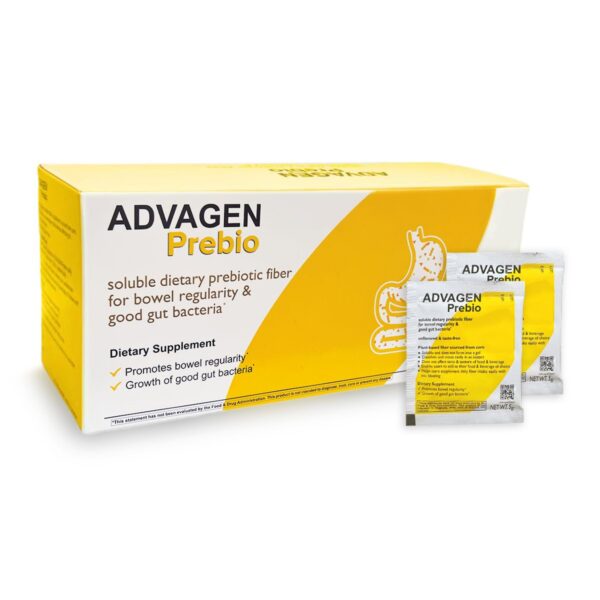 Version 1.0.0 Paquetes individuales ADVAGEN fibra prebiótica fácil de llevar