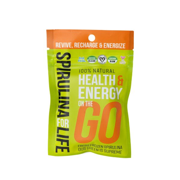 Version 1.0.0 Paquetes de spirulina fresca congelada color verde