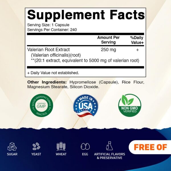 Version 1.0.0 Paquetes Vitamatic extracto valeriana 20X 240 cápsulas