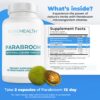 Detalle etiqueta suplemento Parabroom con ingredientes naturales