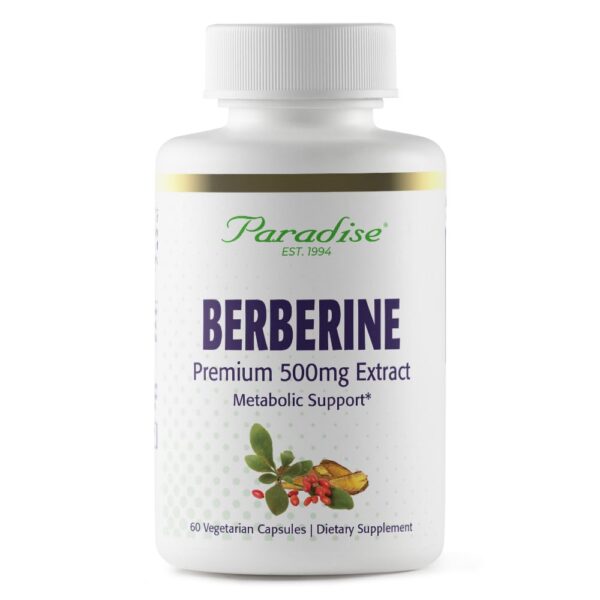 Frasco Paradise Herbs Berberina etiqueta frontal