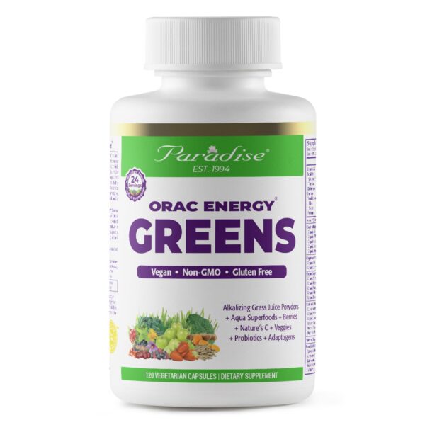 Paradise Herbs cápsulas energía ORAC superalimentos 120