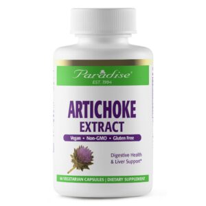 Paradise Herbs extracto de alcachofa salud digestiva 60 cápsulas